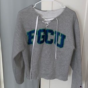 lace up collage sweatshirt (FGCU)